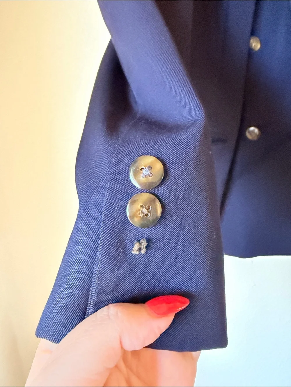 Vintage Givenchy Navy Double-Breasted Blazer